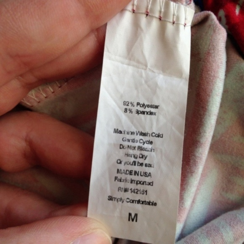 Lularoe Multicolor Patterned Irma Tunic Top - Picture 6 of 6